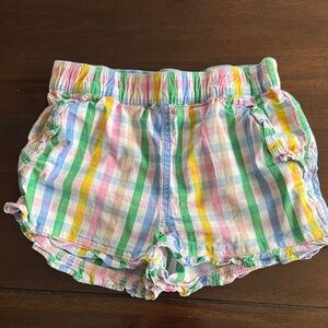 Crewcuts, size 8, Girls' Multicolor Gingham Elastic-Waist Shorts